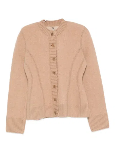 Ermanno Scervino Jacke Mit Knopfleiste In Brown
