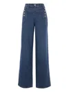 Ermanno Scervino Button-embellishment Jeans In Blue