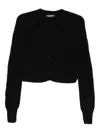 Ermanno Scervino Button-fastening Cardigan In Black