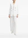 Ermanno Scervino Button-fastening Sleeveless Top In White