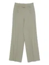 Ermanno Scervino Button-fastening Trousers In Green