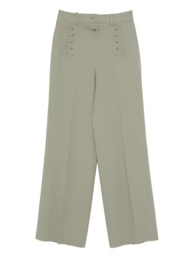 Ermanno Scervino Button-fastening Trousers In Green