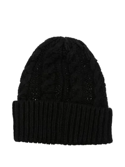 Ermanno Scervino Cable-knit Beaded Beanie