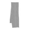 Ermanno Scervino Cable-knit Scarf In Gray