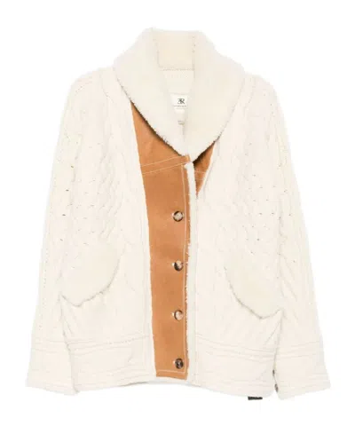 Ermanno Scervino Cable-knit Shearling Jacket