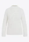 Ermanno Scervino Virgin Wool Pullover In White