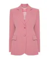 Ermanno Scervino Single-breasted Tailored Jacket With Notched Lapel In Pink