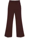 Ermanno Scervino Cady Bootcut Trousers In Red