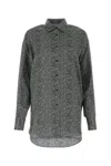 Ermanno Scervino Black Herringbone Silk Shirt