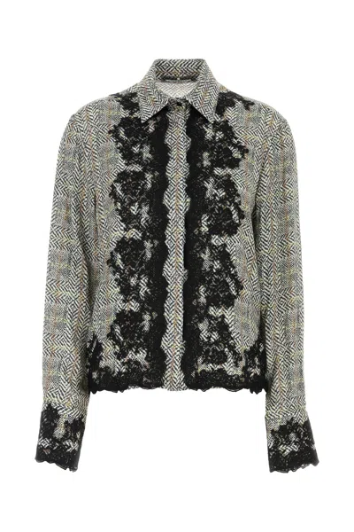Ermanno Scervino Long-sleeved Shirt In Gray