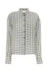 Ermanno Scervino Polka-dot Button-up Shirt In White