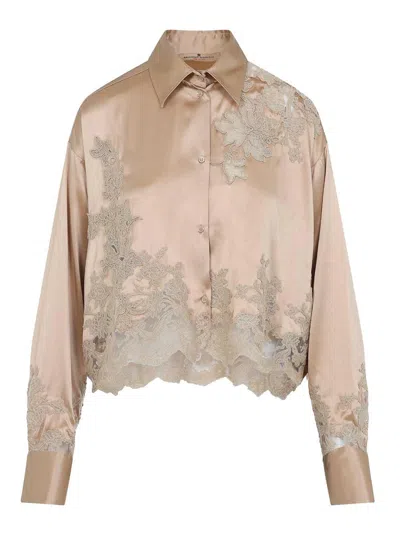 ERMANNO SCERVINO CAMISA - MARRÓN