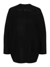 Ermanno Scervino Press-stud Virgin Wool Cape In Black