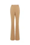Ermanno Scervino Flared Viscose Blend Pant With Belt Loops In 61212