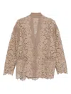 Ermanno Scervino Lace-detail Cardigan With Scalloped Hemfront