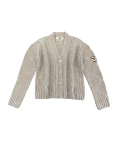 Ermanno Scervino Cardigan Sweater In Neutral