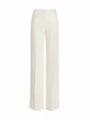 Ermanno Scervino High-waisted Trousers With Belted Detail And Luxurious Fabric Blend