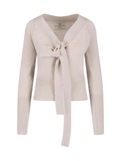 Ermanno Scervino Cashmere Cardigan In Neutral