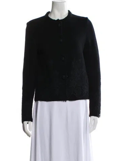 Pre-owned Ermanno Scervino Cashmere Crew Neck Sweater In Black