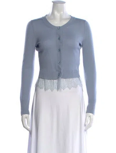 Pre-owned Ermanno Scervino Cashmere Crew Neck Sweater In Blue