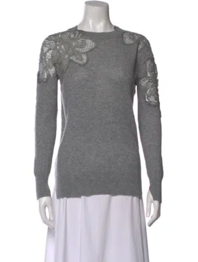 Pre-owned Ermanno Scervino Cashmere Crew Neck Sweater In Gray