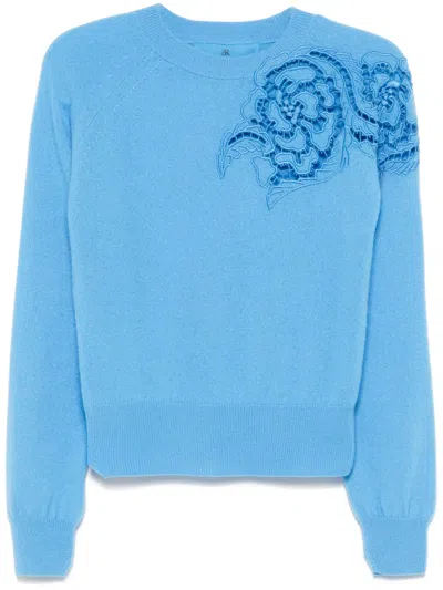 Ermanno Scervino Cashmere Sweater In Blue