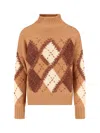 Ermanno Scervino Cashmere Sweater In Brown