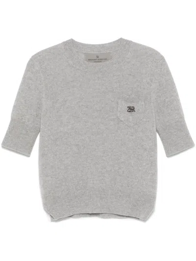 Ermanno Scervino Cashmere Top In Grau