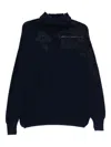 Ermanno Scervino Cashmere Turtle-neck Jumper In Blue