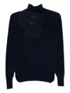 Ermanno Scervino Cashmere Turtle-neck Jumper In Blue