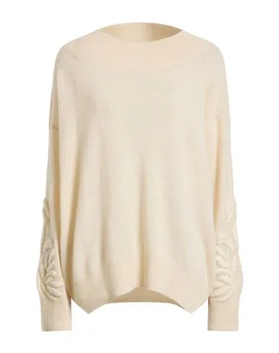 Ermanno Scervino Cashmere Woman Sweater Ivory Size L Cashmere In White