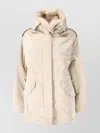 Ermanno Scervino Casual Jacket With Hood And Pockets In Neutral