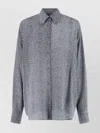Ermanno Scervino Casual Long Sleeve Herringbone Pattern Top In Gray