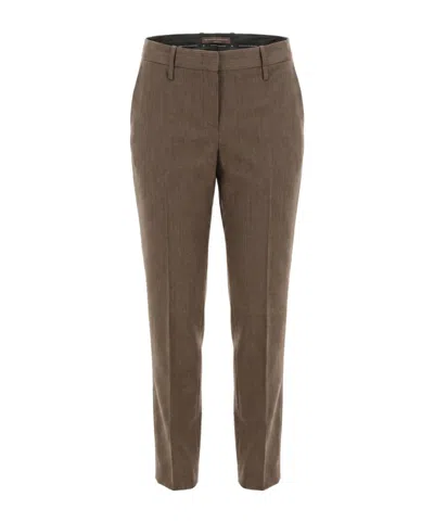 Ermanno Scervino Casual Pants With Belt Loops In Animal Print