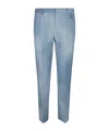Ermanno Scervino Casual Pants With Belt Loops In Blue