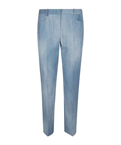 Ermanno Scervino Casual Pants With Belt Loops In Blue