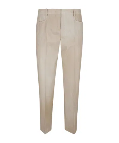 Ermanno Scervino Casual Pants With Belt Loops In Brown