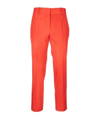 Ermanno Scervino Casual Pants With Belt Loops In Red