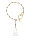 Ermanno Scervino Chain Bag Charm In Gold