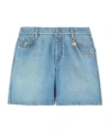 Ermanno Scervino Chain-detail Denim Shorts In Blue