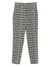 Ermanno Scervino Check Straight Trousers In Gray