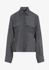 Ermanno Scervino Grey Tailored Shirt With Classic Collar
