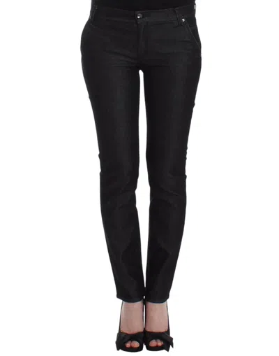 Ermanno Scervino Slim Skinny Stretch Cotton Jeans In Black