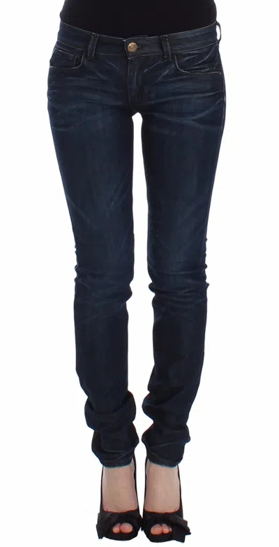 Ermanno Scervino Skinny Leg Stretch Denim Jeans In Blue