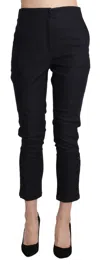 Ermanno Scervino High Waist Capri Cropped Cotton Pants