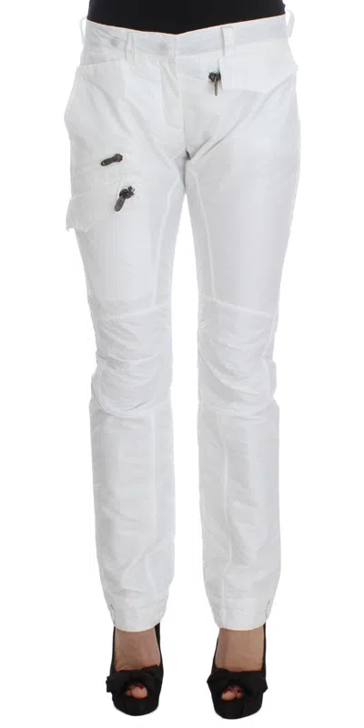 Ermanno Scervino Nylon Padded Cargo Pants In White