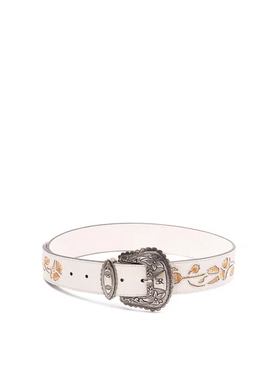 ERMANNO SCERVINO CINTURÓN - BLANCO