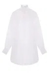 Ermanno Scervino Classic Button-down Shirt With Floral Embroidery In White
