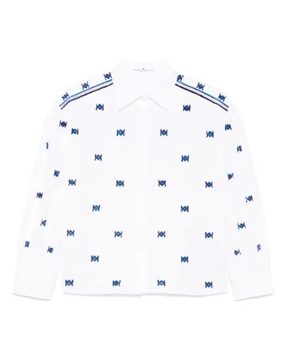 Ermanno Scervino Classic Embroidered White Cotton Shirt