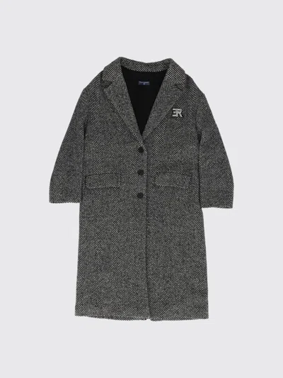 Ermanno Scervino Coat Kids Color White 1 In Gray